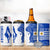Uruguay 4 in 1 Can Cooler Tumbler with Gaucho Rider Illustration Blue White Swirl - Wonder Print Shop