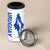 Uruguay 4 in 1 Can Cooler Tumbler with Gaucho Rider Illustration Blue White Swirl - Wonder Print Shop