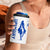 Uruguay 4 in 1 Can Cooler Tumbler with Gaucho Rider Illustration Blue White Swirl - Wonder Print Shop