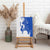 Uruguay Canvas Wall Art with Gaucho Rider Illustration Blue White Swirl - Wonder Print Shop