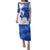 Uruguay Family Matching Puletasi and Hawaiian Shirt with Gaucho Rider Illustration Blue White Swirl - Wonder Print Shop