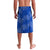 Uruguay Lavalava with Gaucho Rider Illustration Blue White Swirl - Wonder Print Shop