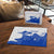 Uruguay Puzzle with Gaucho Rider Illustration Blue White Swirl - Wonder Print Shop