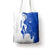 Uruguay Tote Bag with Gaucho Rider Illustration Blue White Swirl - Wonder Print Shop