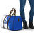 Uruguay Travel Bag with Gaucho Rider Illustration Blue White Swirl - Wonder Print Shop