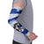 Uruguay Arm Sleeves with Wild Horse Illustration Blue Gray Striped - Wonder Print Shop