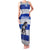 Uruguay Family Matching Tank Maxi Dress and Hawaiian Shirt with Wild Horse Illustration Blue Gray Striped - Wonder Print Shop