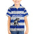 Uruguay Family Matching Tank Maxi Dress and Hawaiian Shirt with Wild Horse Illustration Blue Gray Striped - Wonder Print Shop