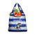 Uruguay Grocery Bag with Wild Horse Illustration Blue Gray Striped - Wonder Print Shop