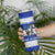 Uruguay Skinny Tumbler with Wild Horse Illustration Blue Gray Striped - Wonder Print Shop