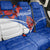 Uruguay Back Car Seat Cover with Erythrina Flower Illustration Blue White Nature - Wonder Print Shop