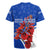 Uruguay Rugby Jersey with Erythrina Flower Illustration Blue White Nature - Wonder Print Shop