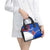 Uruguay Shoulder Handbag with Erythrina Flower Illustration Blue White Nature - Wonder Print Shop