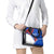 Uruguay Shoulder Handbag with Erythrina Flower Illustration Blue White Nature - Wonder Print Shop
