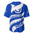 Uruguay Baseball Jersey with Owl Illustration Blue White Abstract Motion Design - Wonder Print Shop
