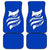 Uruguay Car Mats with Owl Illustration Blue White Abstract Motion Design - Wonder Print Shop