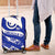 Uruguay Luggage Cover with Owl Illustration Blue White Abstract Motion Design - Wonder Print Shop