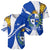 Uruguay Baseball Jersey with National Emblem and Sun Symbol Blue White Wave - Wonder Print Shop