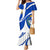 Uruguay Mermaid Dress with National Emblem and Sun Symbol Blue White Wave - Wonder Print Shop