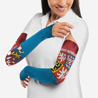 Czech Republic Arm Sleeves with Blue Red Gradient Design and National Coat of Arms - Wonder Print Shop