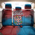 Czech Republic Back Car Seat Cover with Blue Red Gradient Design and National Coat of Arms - Wonder Print Shop