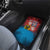 Czech Republic Car Mats with Blue Red Gradient Design and National Coat of Arms - Wonder Print Shop