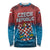 Czech Republic Long Sleeve Shirt with Blue Red Gradient Design and National Coat of Arms - Wonder Print Shop