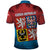 Czech Republic Polo Shirt with Blue Red Gradient Design and National Coat of Arms - Wonder Print Shop