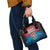 Czech Republic Shoulder Handbag with Blue Red Gradient Design and National Coat of Arms - Wonder Print Shop