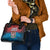 Czech Republic Shoulder Handbag with Blue Red Gradient Design and National Coat of Arms - Wonder Print Shop