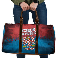 Czech Republic Travel Bag with Blue Red Gradient Design and National Coat of Arms - Wonder Print Shop