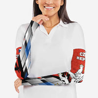 Czech Republic Arm Sleeves with Red Black Blue Brushstroke Design and National Lion - Wonder Print Shop
