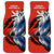 Czech Republic Car Mats with Red Black Blue Brushstroke Design and National Lion - Wonder Print Shop