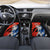 Czech Republic Car Mats with Red Black Blue Brushstroke Design and National Lion - Wonder Print Shop
