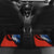 Czech Republic Car Mats with Red Black Blue Brushstroke Design and National Lion - Wonder Print Shop