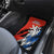 Czech Republic Car Mats with Red Black Blue Brushstroke Design and National Lion - Wonder Print Shop