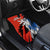 Czech Republic Car Mats with Red Black Blue Brushstroke Design and National Lion - Wonder Print Shop