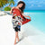 Czech Republic Sarong with Red Black Blue Brushstroke Design and National Lion - Wonder Print Shop