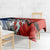 Czech Republic Tablecloth with Red Black Blue Brushstroke Design and National Lion - Wonder Print Shop