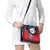 Czech Republic Shoulder Handbag with Blue Red Folk Pattern Design and National Lion Emblem - Wonder Print Shop