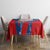 Czech Republic Tablecloth with Blue Red Folk Pattern Design and National Lion Emblem - Wonder Print Shop