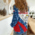 Czech Republic Women Casual Shirt with Blue Red Folk Pattern Design and National Lion Emblem - Wonder Print Shop