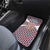 Czech Republic Car Mats with Red Blue Geometric Design and National Lion Shield - Wonder Print Shop