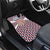 Czech Republic Car Mats with Red Blue Geometric Design and National Lion Shield - Wonder Print Shop