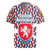 Czech Republic Rugby Jersey with Red Blue Geometric Design and National Lion Shield - Wonder Print Shop