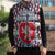 Czech Republic Sleeveless Puffer Jacket with Red Blue Geometric Design and National Lion Shield - Wonder Print Shop