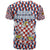 Czech Republic T Shirt with Red Blue Geometric Design and National Lion Shield - Wonder Print Shop