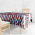 Czech Republic Tablecloth with Red Blue Geometric Design and National Lion Shield - Wonder Print Shop
