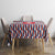 Czech Republic Tablecloth with Red Blue Geometric Design and National Lion Shield - Wonder Print Shop
