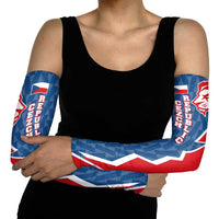 Czech Republic Arm Sleeves with Red Blue Modern Lion Design and Geometric Flag - Wonder Print Shop